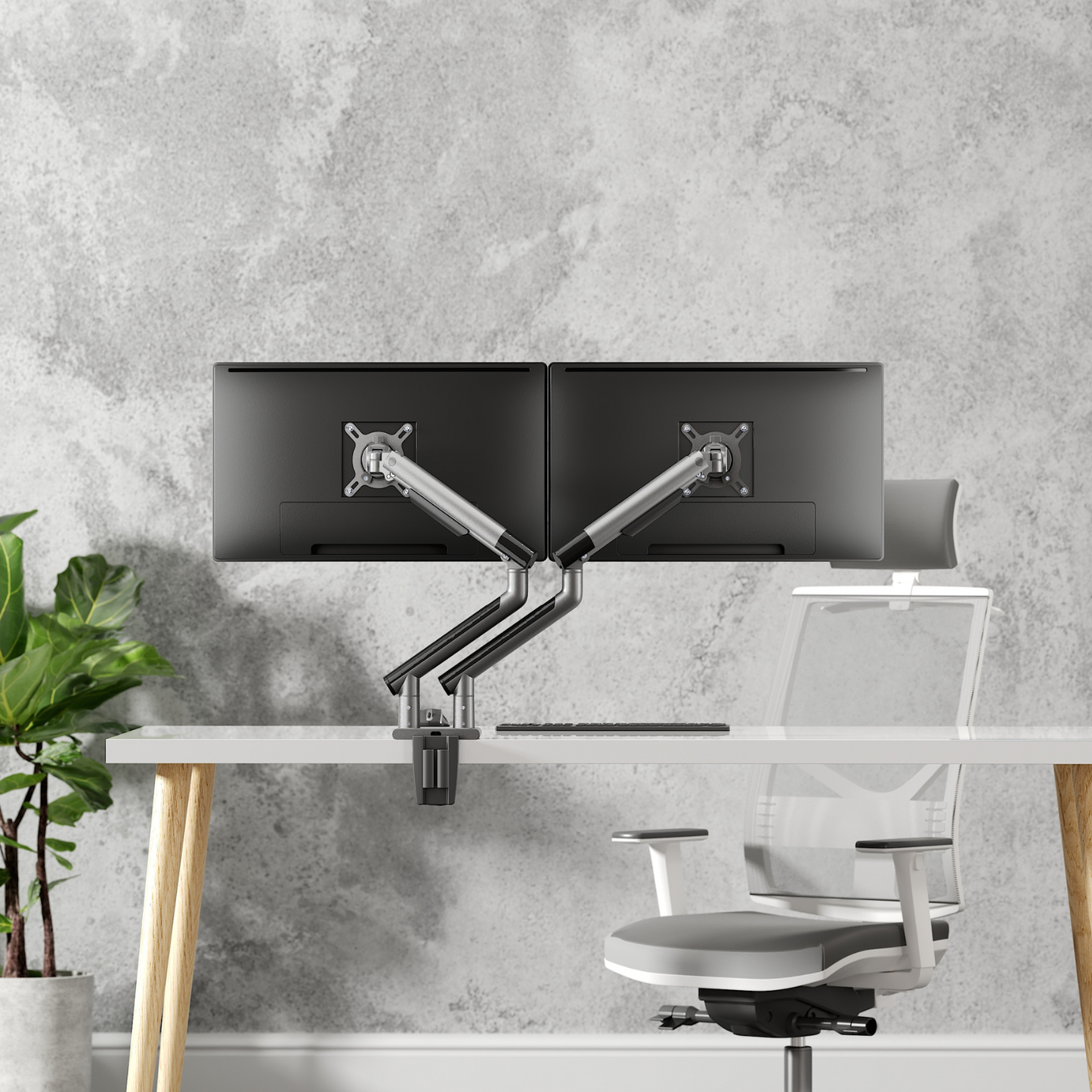 Alterzone Arm Duo Aluminum Monitor Arm, Space Gray