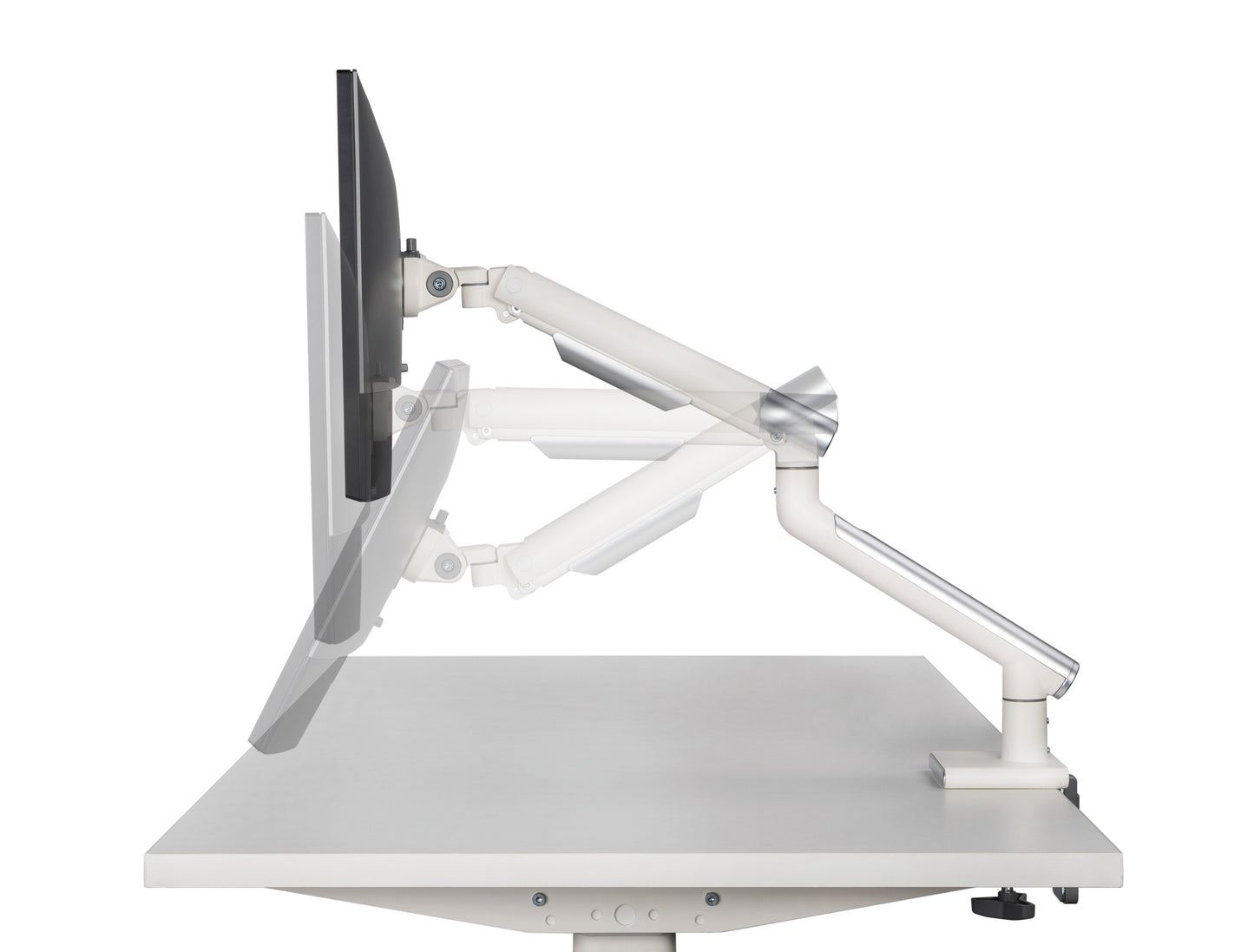 Alterzone Arm One Aluminum Monitor Arm, White