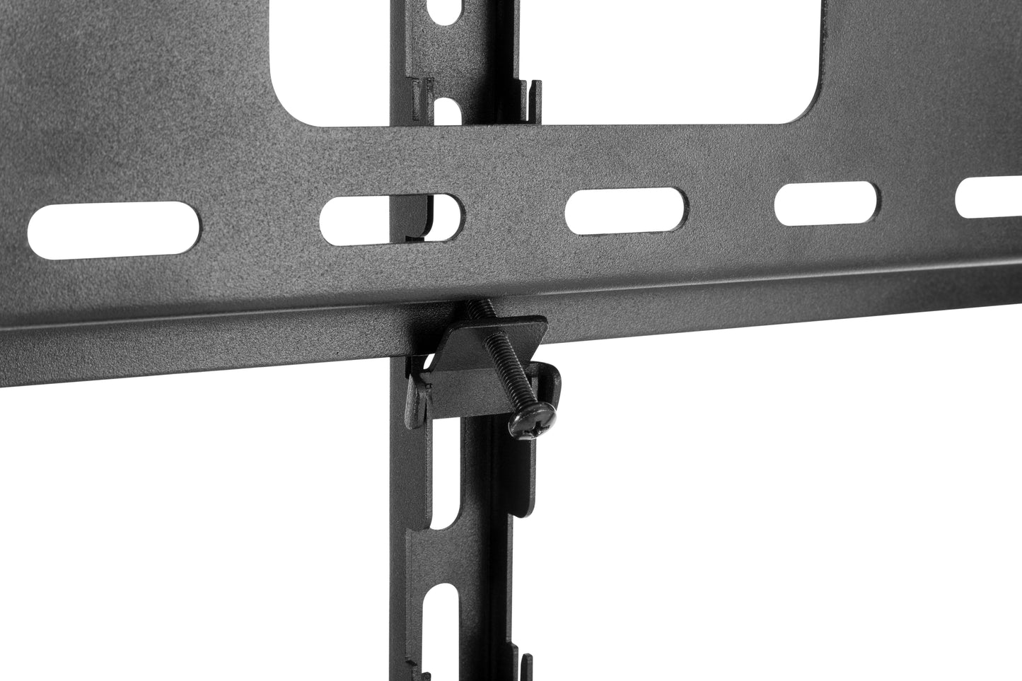 Alterzone Slim 7g Compact TV Stand with Glass Base for 37"-70" TVs, Black