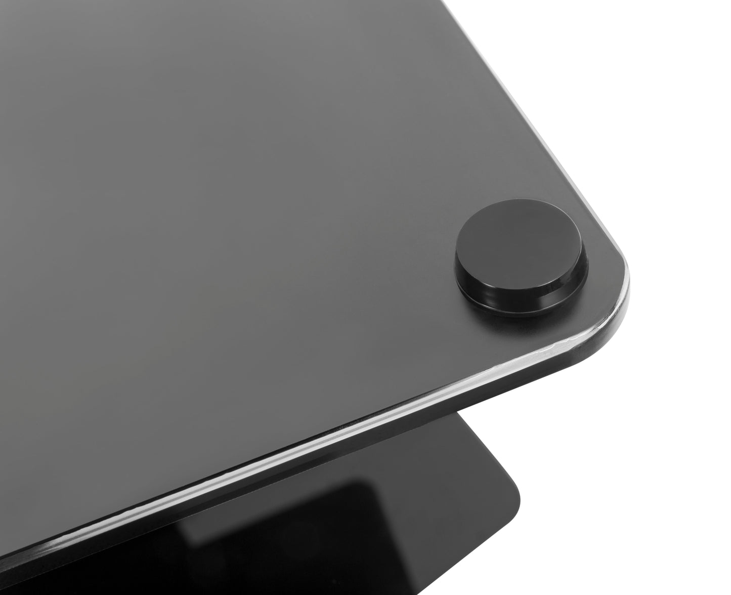 Alterzone Slim 7g TV Stand with Glass Base for 37"-70" TVs, Black
