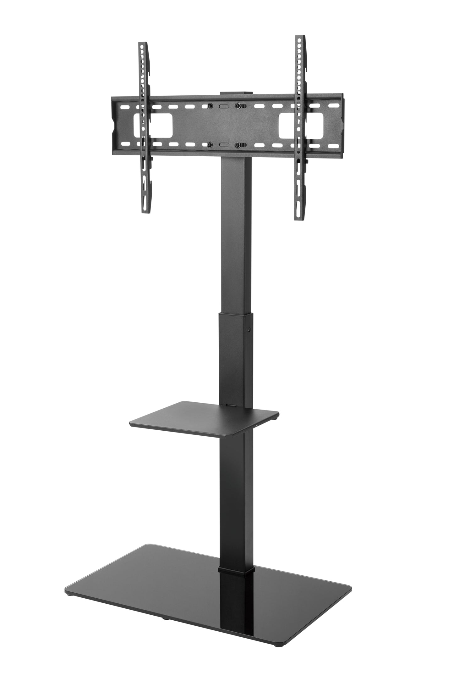 Alterzone Slim 7g TV Stand with Glass Base for 37"-70" TVs, Black