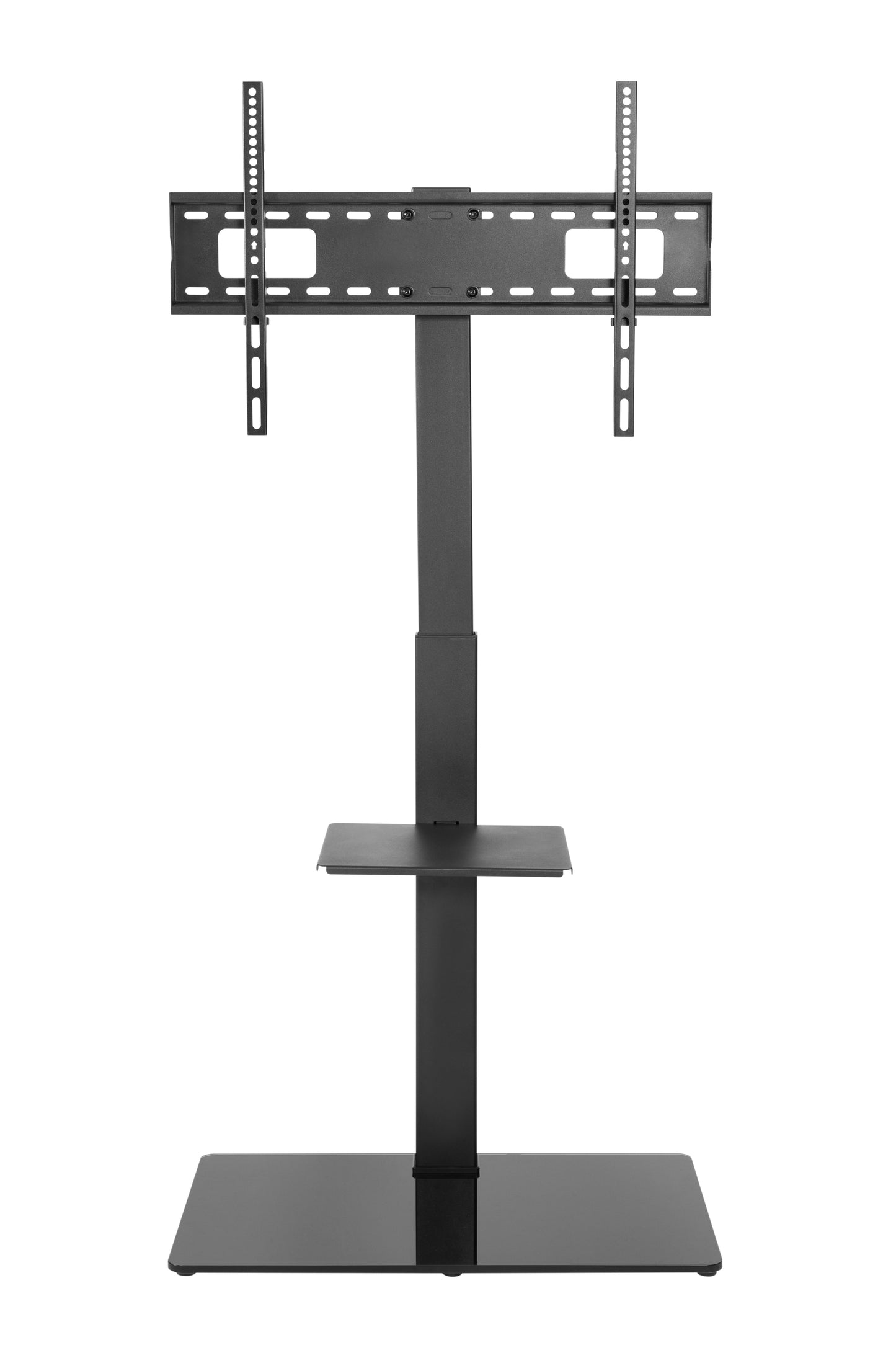 Alterzone Slim 7g TV Stand with Glass Base for 37"-70" TVs, Black