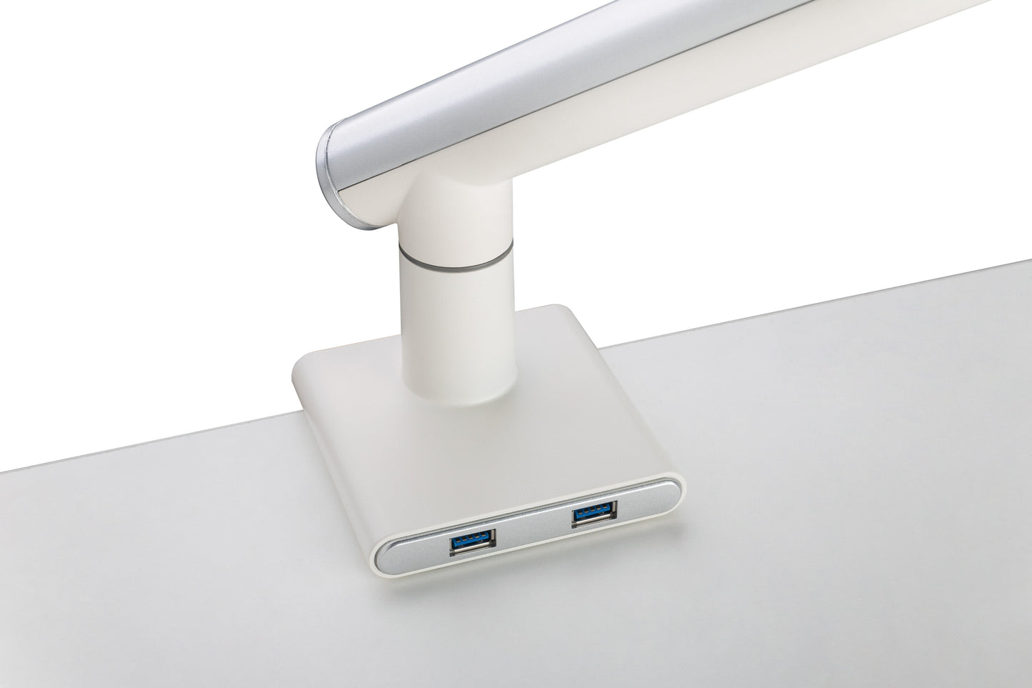 Alterzone Arm One USB Aluminum Monitor Arm, 2 x 3.0 USB Ports, White