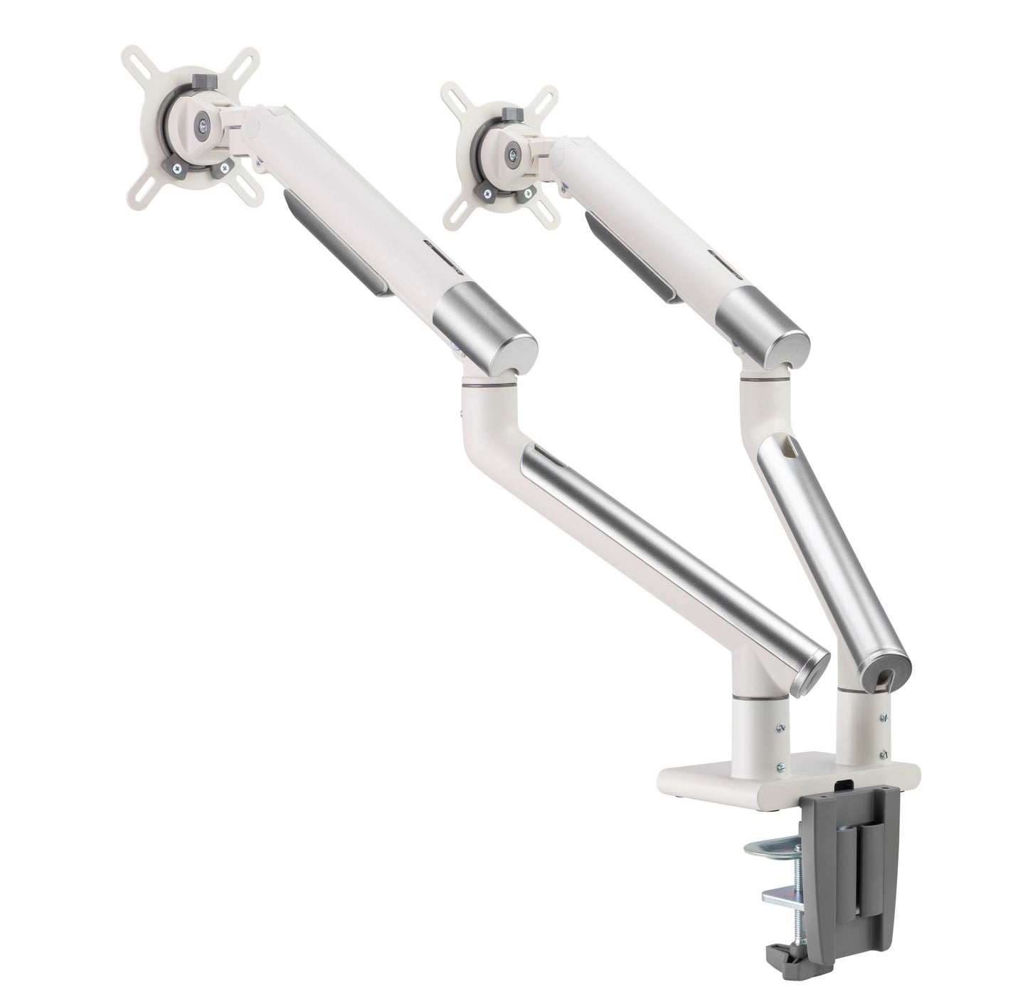 Alterzone Arm Duo USB Aluminum Monitor Arm, 2 x USB 3.0 Ports, White