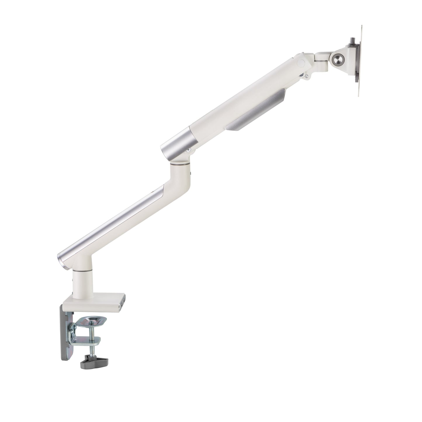 Alterzone Arm One USB Aluminum Monitor Arm, 2 x 3.0 USB Ports, White
