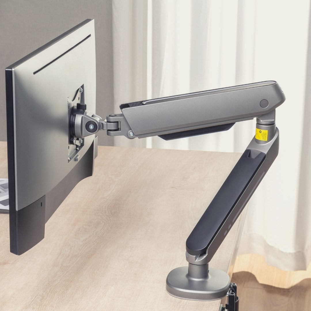 Alterzone Arm RGB Gaming Monitor Arm, Space Gray