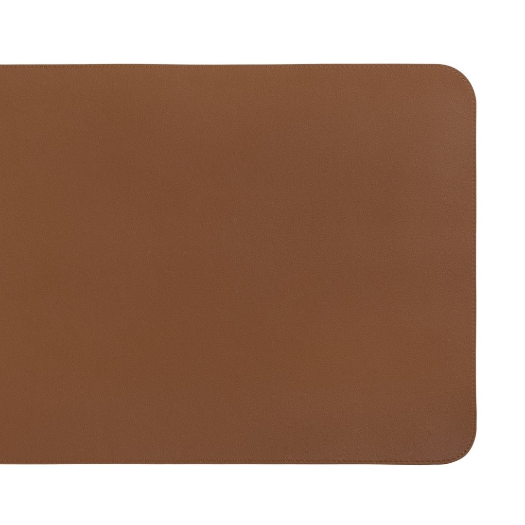 Alterzone Pad Desktop Sustainable Vegan Leather Surface, Cognac Brown