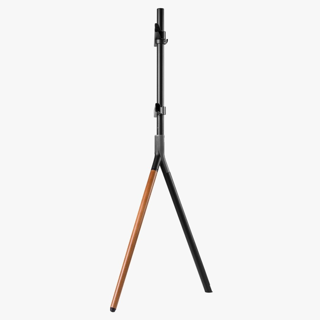 Alterzone Trio Lite Easel TV Floor Stand, Black & Walnut