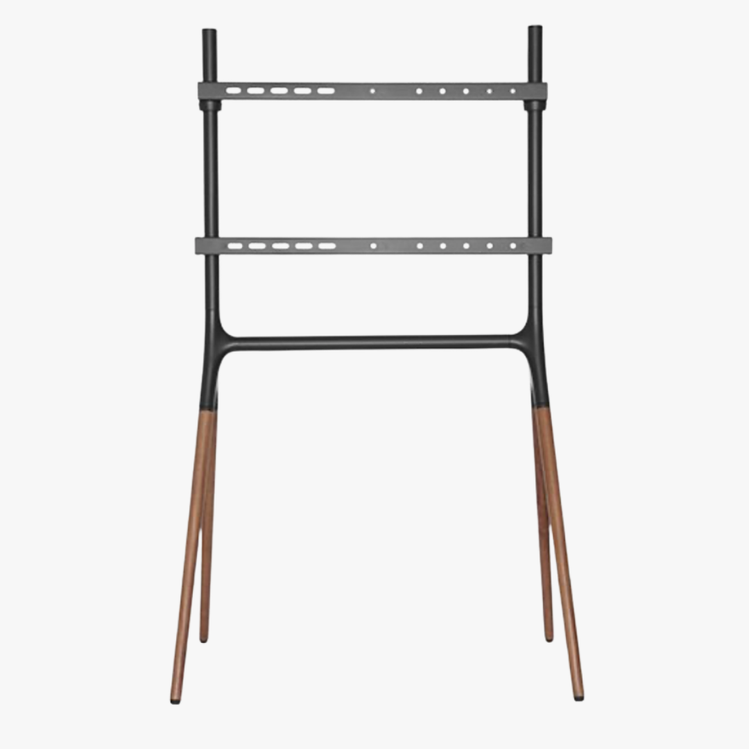 Alterzone Quad TV Floor Stand for 49"-70" TV's, Walnut