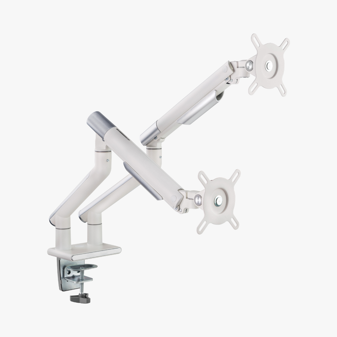 Alterzone Arm Duo Aluminum Monitor Arm, White