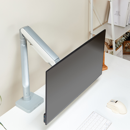 Alterzone Arm Momentum Heavy-duty Single Monitor Arm, Silver