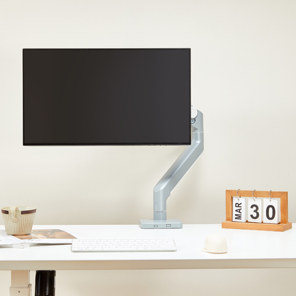 Alterzone Arm Momentum Heavy-duty Single Monitor Arm, Silver