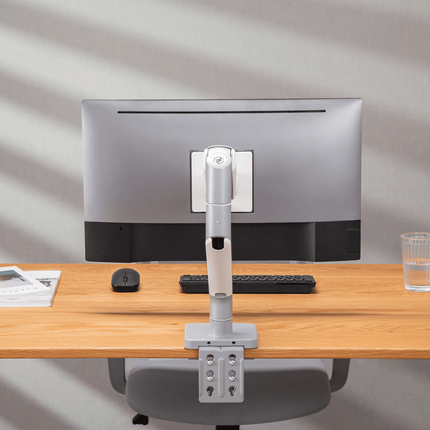 Alterzone Arm Momentum Heavy-duty Single Monitor Arm, Silver