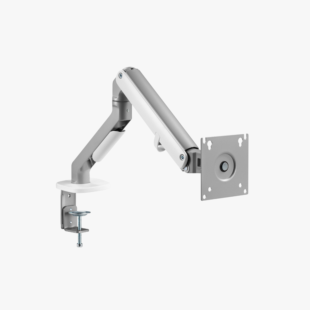 Alterzone Arm Chroma Single Monitor Arm, White