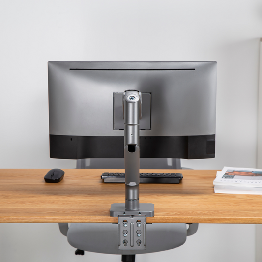 Alterzone Arm Momentum Heavy-duty Single Monitor Arm With USB-A/USB-C Ports, Space Gray