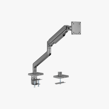 Alterzone Arm Momentum Heavy-duty Single Monitor Arm With USB-A/USB-C Ports, Space Gray