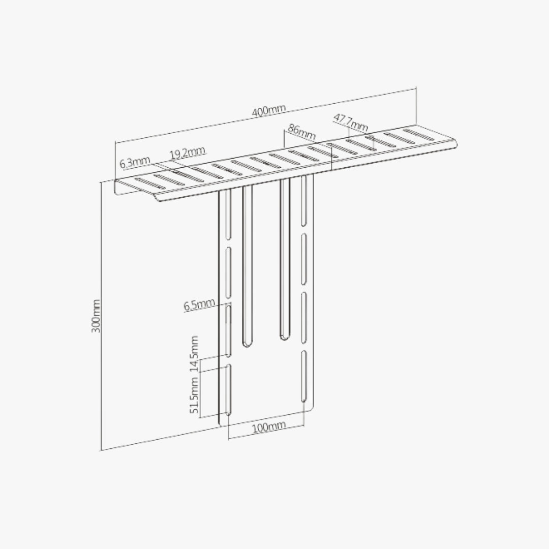 Alterzone Ledge VESA Compatible Device Shelf