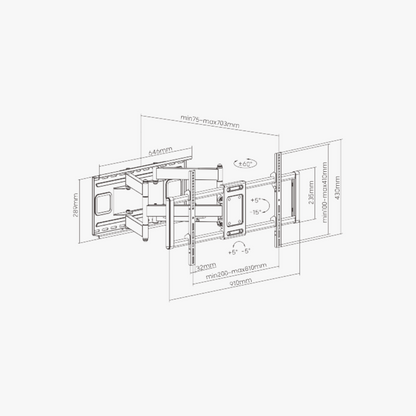 Alterzone Titan Heavy-duty TV Wall Mount