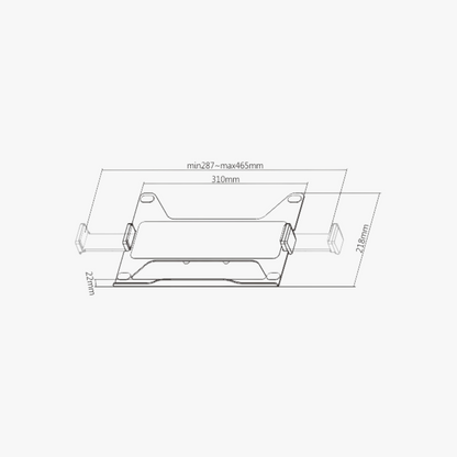 Alterzone Rise Lap 2 Aluminum Laptop Holder for Monitor Arms