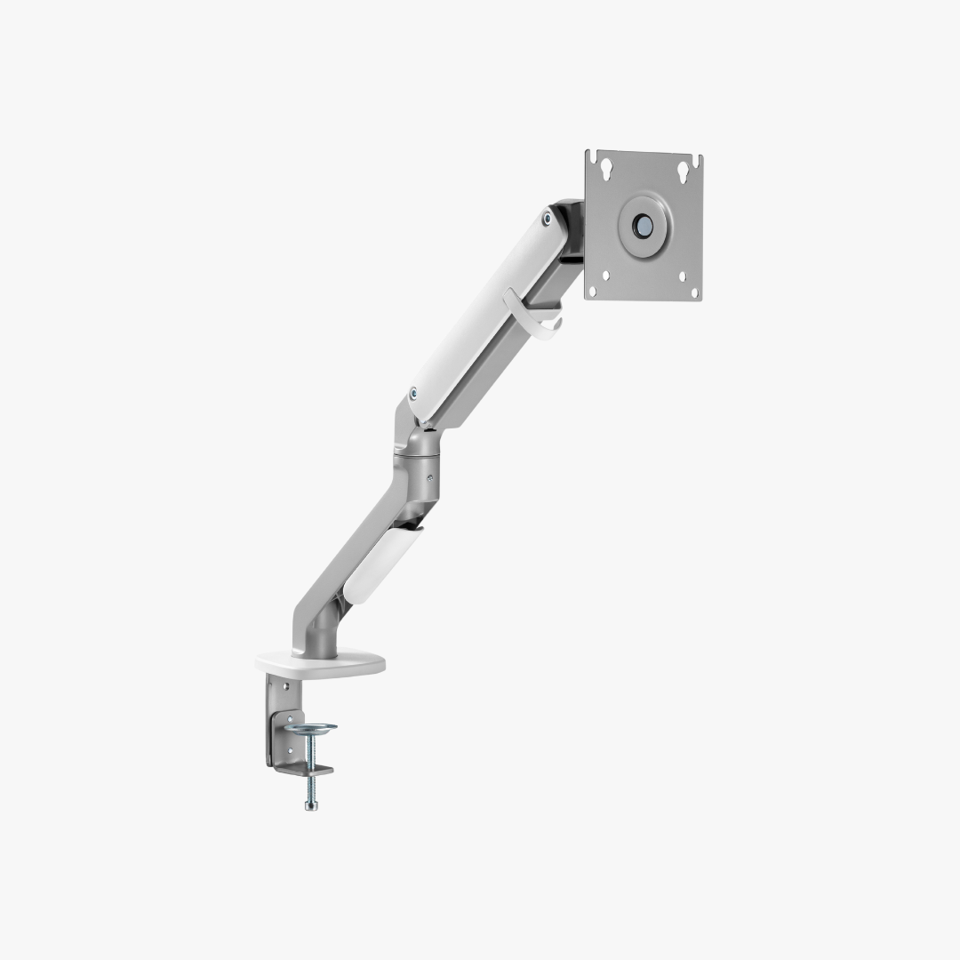 Alterzone Arm Chroma Single Monitor Arm, White