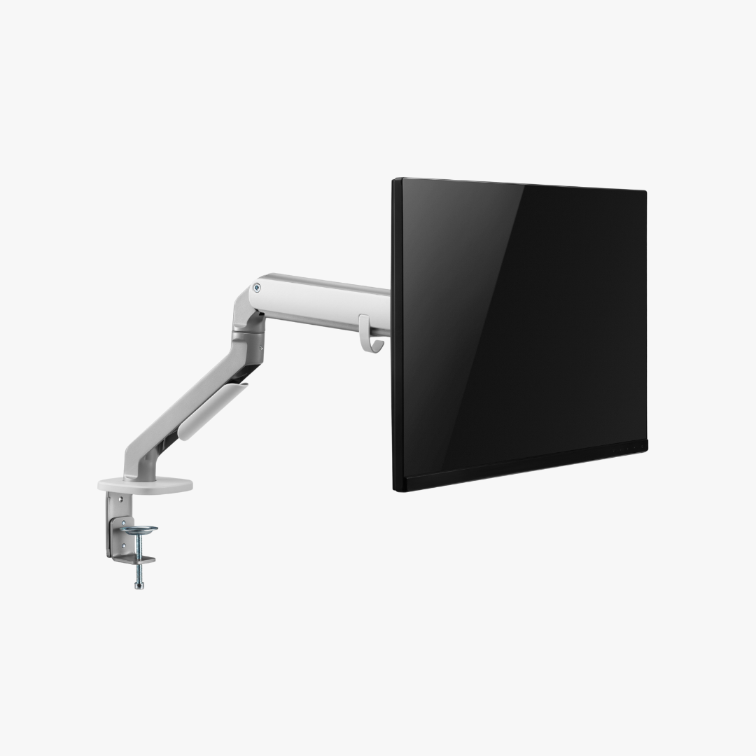 Alterzone Arm Chroma Single Monitor Arm, White