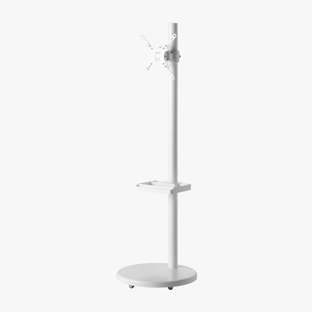 Alterzone Shift Monitor Floor Stand, White