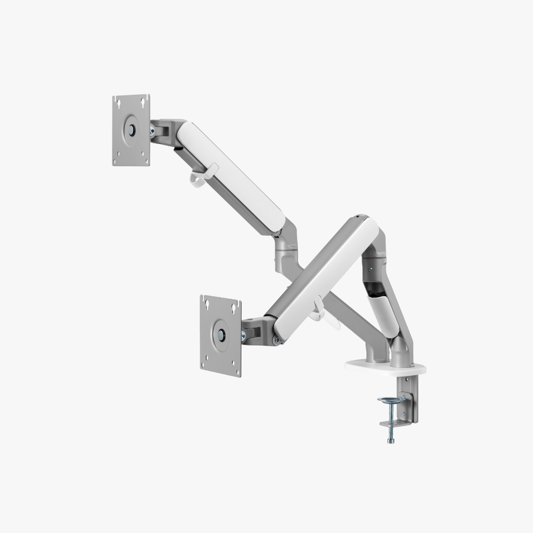 Alterzone Arm Chroma Duo Monitor Arm, White