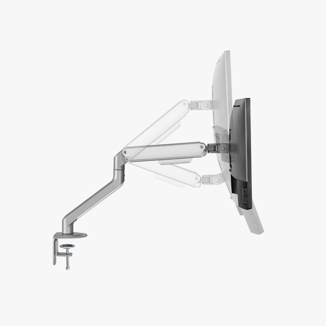 Alterzone Arm Lift Single Monitor Arm, White