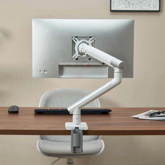 Alterzone Arm One Aluminum Monitor Arm, White