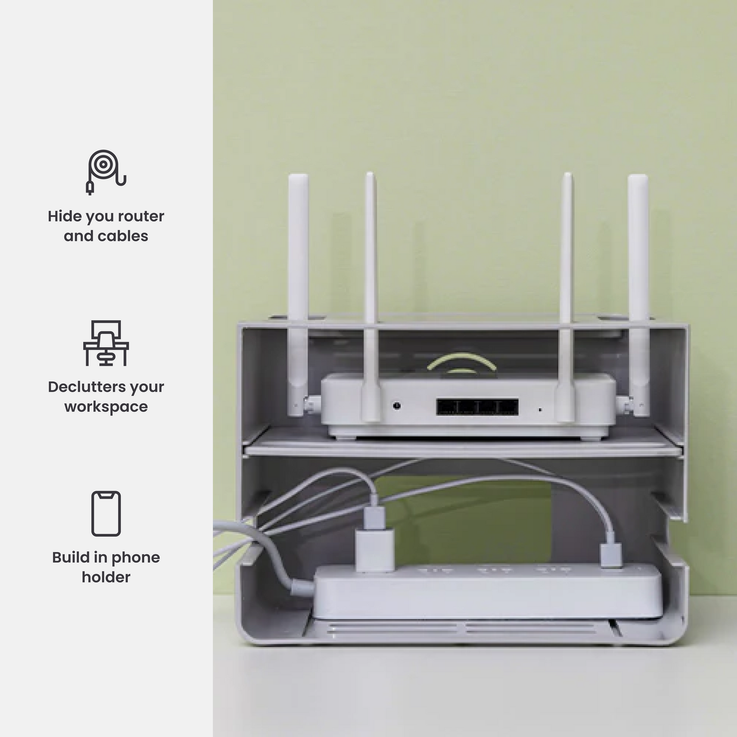 Alterzone Box M WiFi router and Cable Management Box