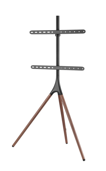 Alterzone Trio Easel TV Floor Stand for 45"-65" TVs, Walnut 