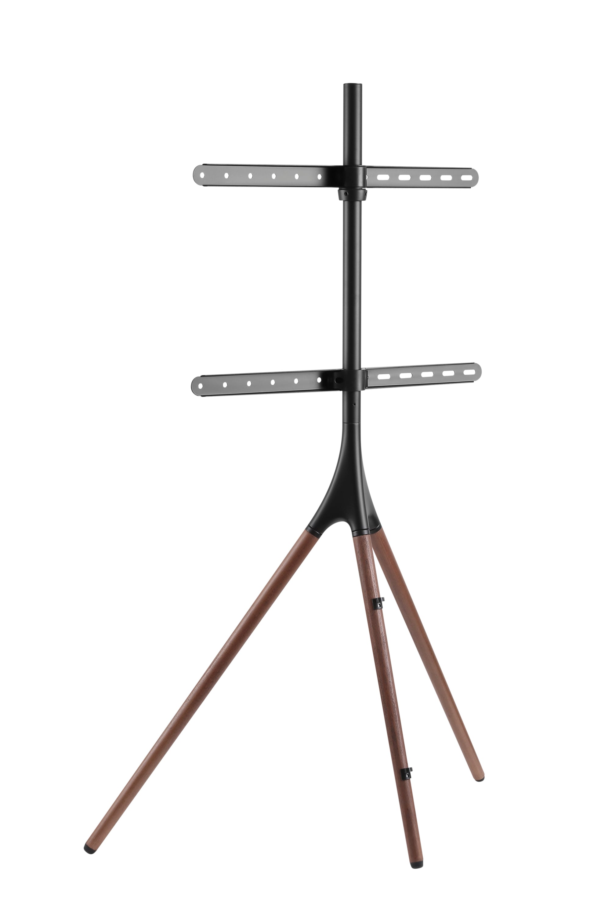 Alterzone Trio Easel TV Floor Stand for 45"-65" TVs, Walnut - DELENordic.com