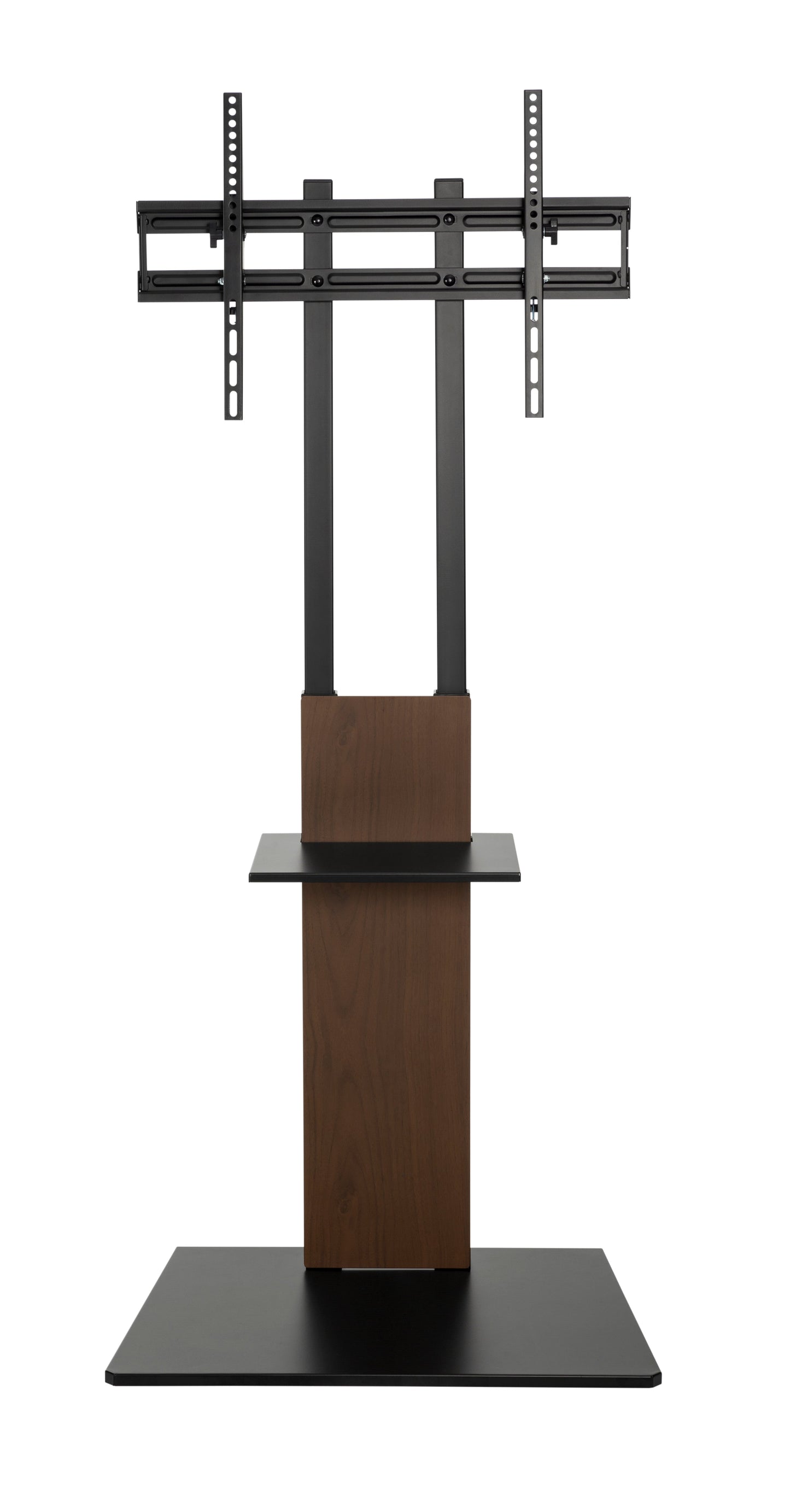Alterzone Slim 7s TV Floor Stand with Shelf for 37"-70" TVs, Walnut 