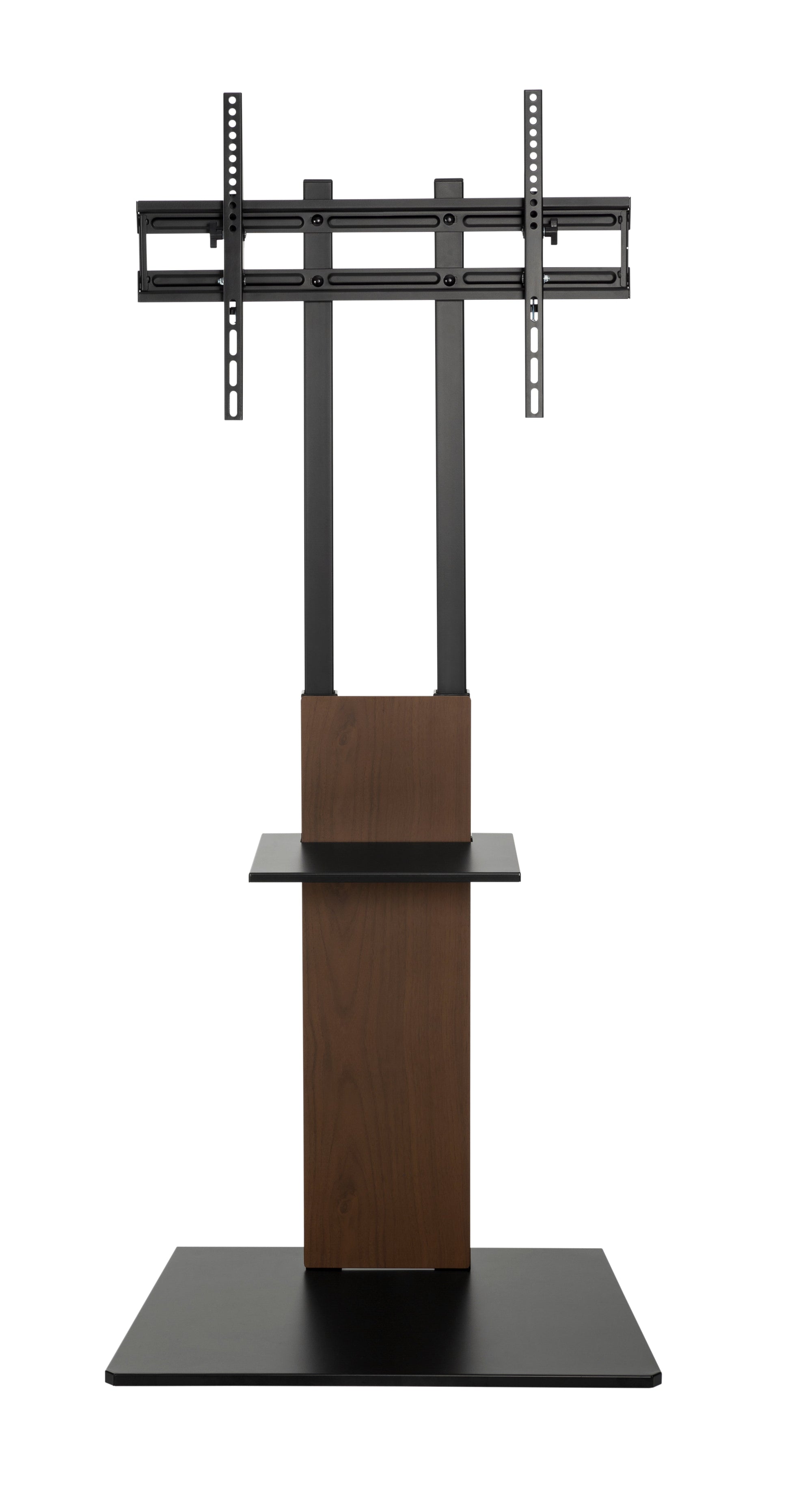 Alterzone Slim 7s TV Floor Stand with Shelf for 37"-70" TVs, Walnut 
