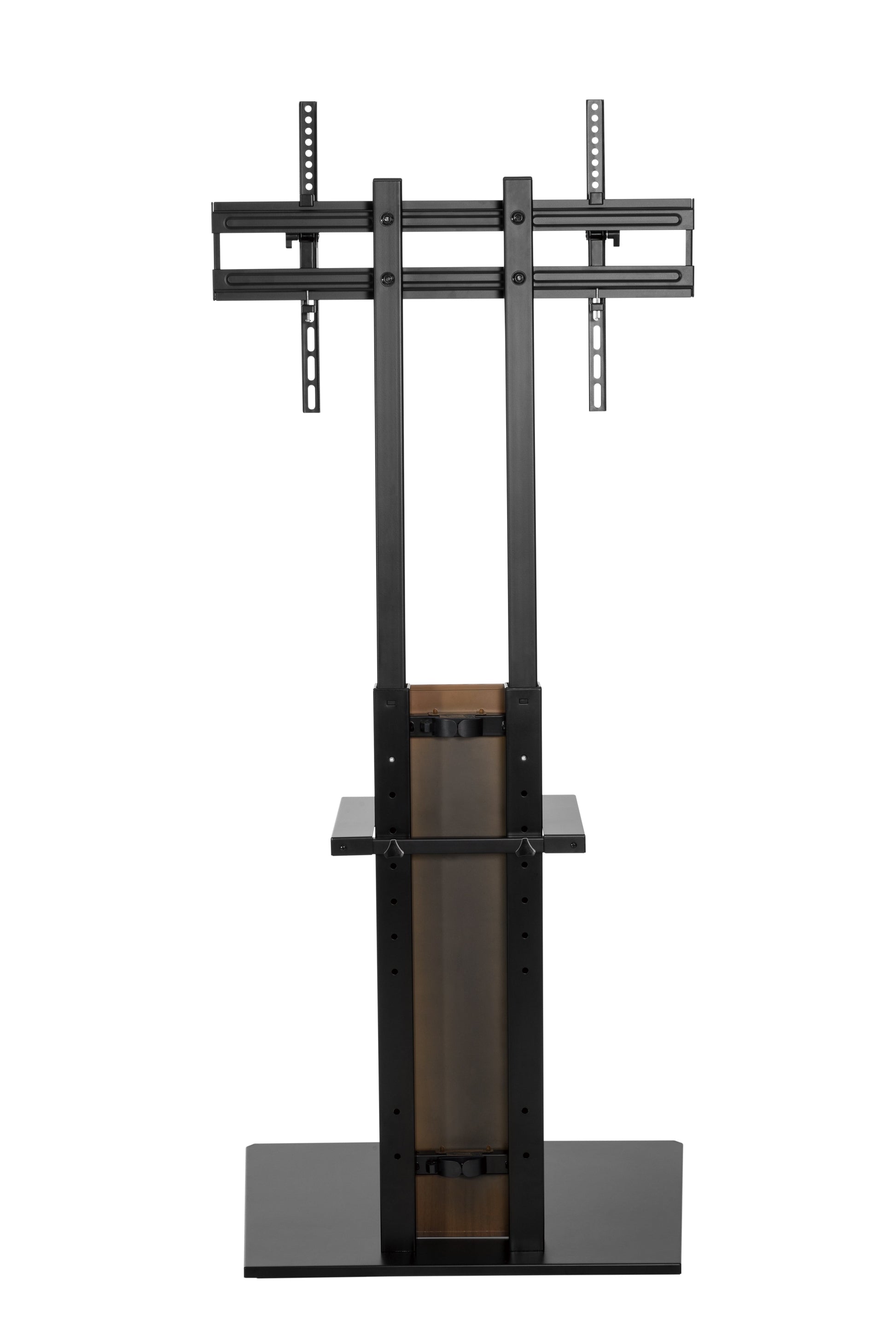 Alterzone Slim 7s TV Floor Stand with Shelf for 37"-70" TVs, Walnut 