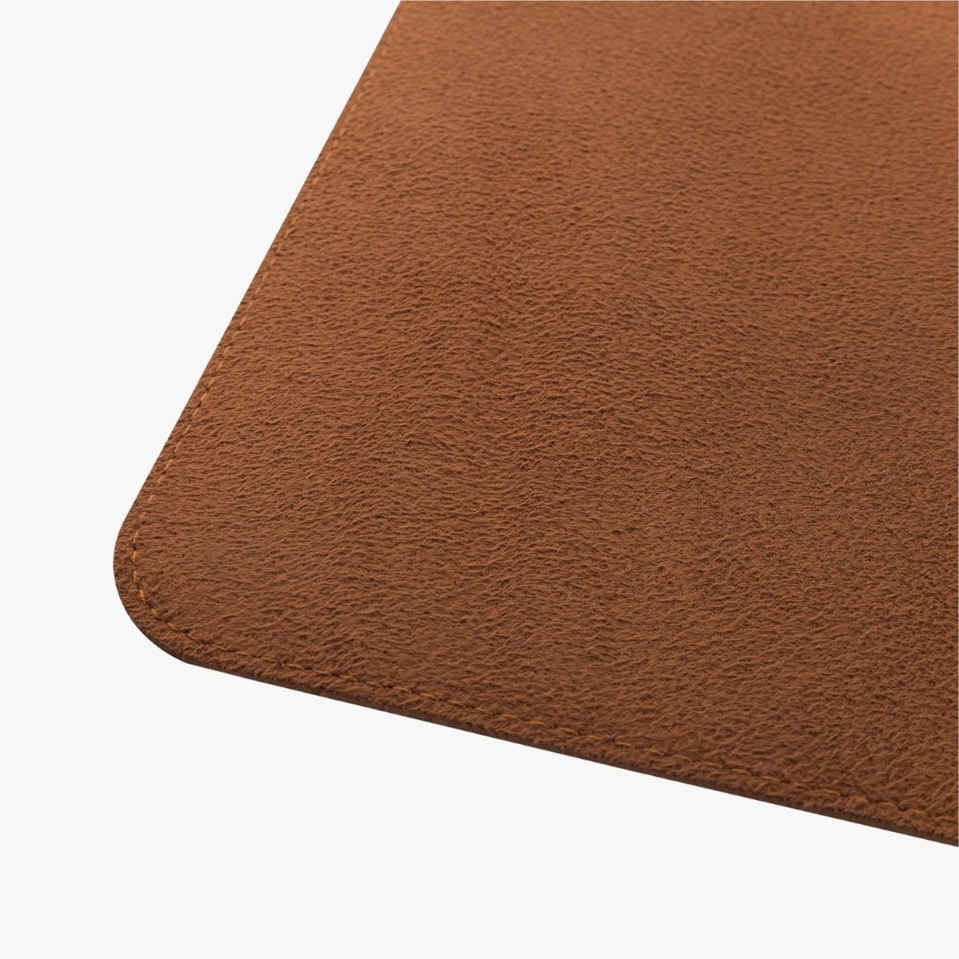 Alterzone Pad Desktop Sustainable Vegan Leather Surface, Cognac Brown 