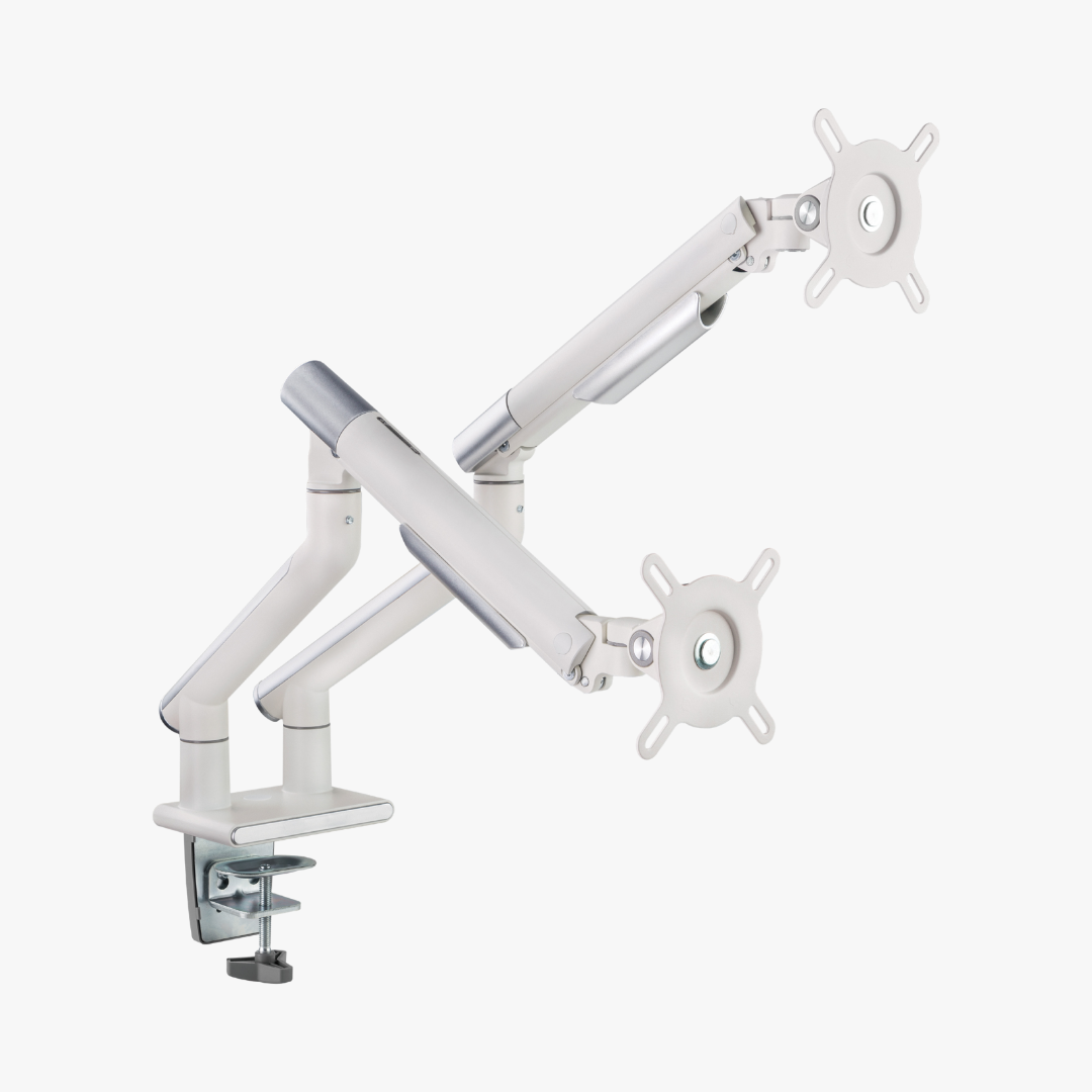 Alterzone Arm Duo Aluminum Monitor Arm, White 