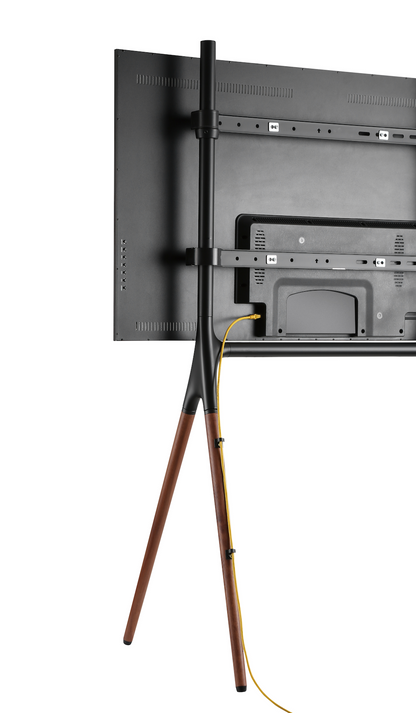 Alterzone Quad TV Floor Stand for 49"-70" TV's, Walnut 